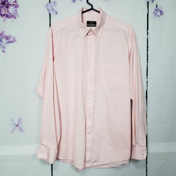 Club Room Pink Button-Up Regular Fit Dress Shirt - Picture 1 of 7